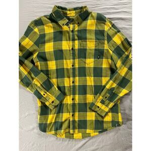 Vans Classic Fit Long Sleeve Button Front Cotton Flannel Skate Shirt. Men's M.
